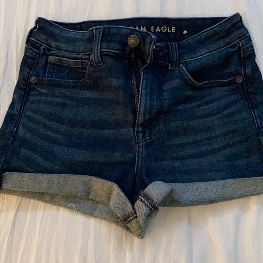 American Eagle Dark Blue Jean Shorts